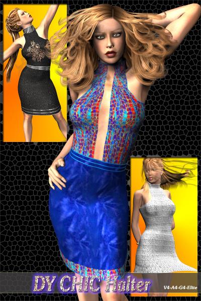 DY Chic Halter Dress for V4