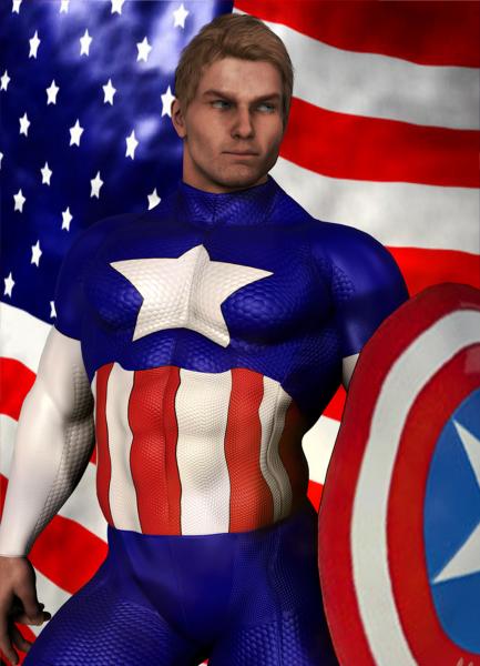 Captain America M4 Bodysuit Texture