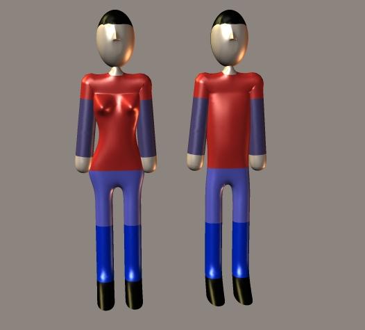 Very Low Poly People