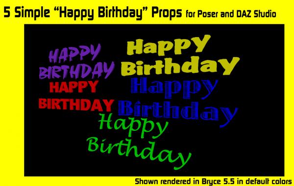 &quot;Happy Birthday&quot; Prop