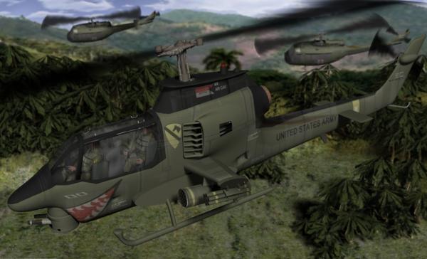 AH-1 Huey Cobra Gunship