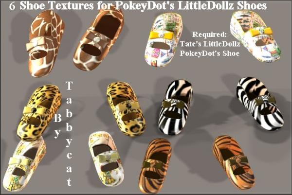 Dollz Shoes TexturesforPokeyDots LittleDollzShoes