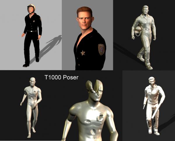 T1000 Poser Figure - Poser - ShareCG