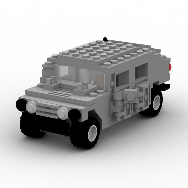 Modular Brick Humvee (for Poser)