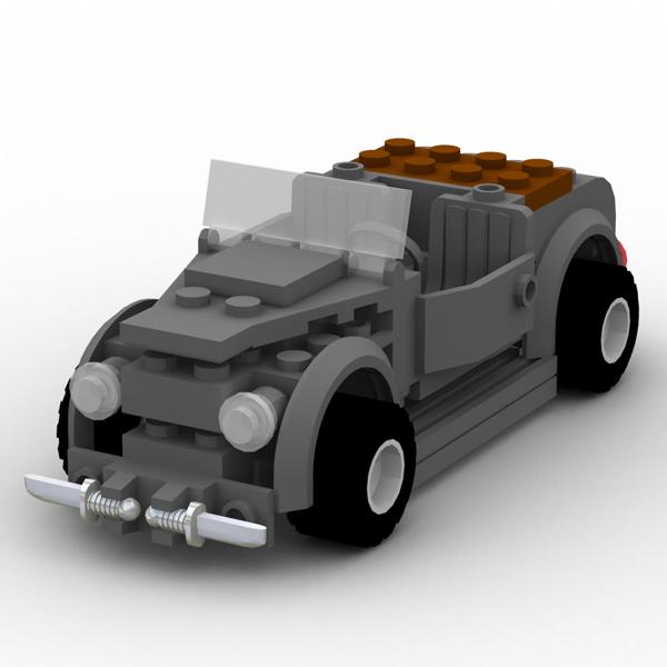 Modular Brick Antique Roadster (for Poser)