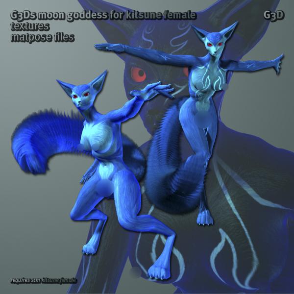 G3D Kitsune Female Moon Goddess