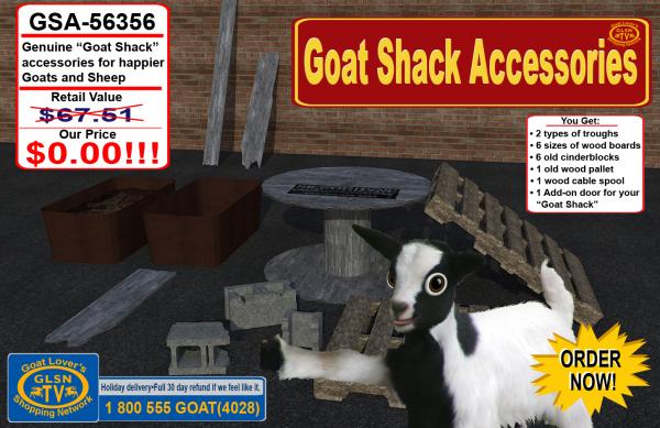 Goat Shack Accessories(Updated)