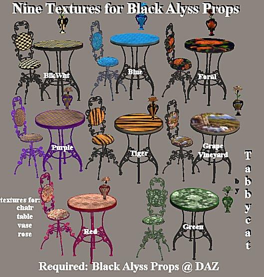 Textures for Black Alyss Props