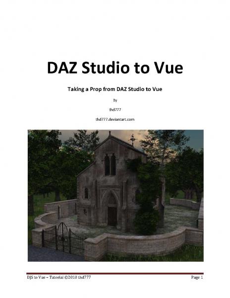 DAZ Studio to Vue