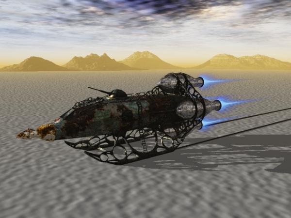 Urdwolf&#039;s Steampunk Spaceship Sled