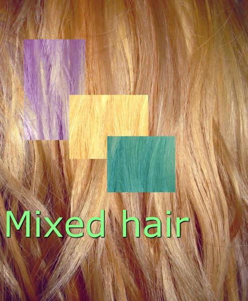 Mixed hair for you!