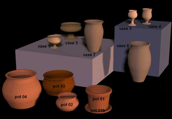 Vases and pots