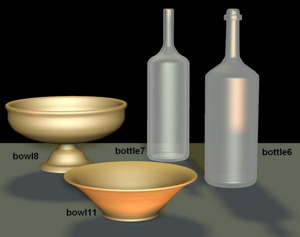 Bottles and bowls