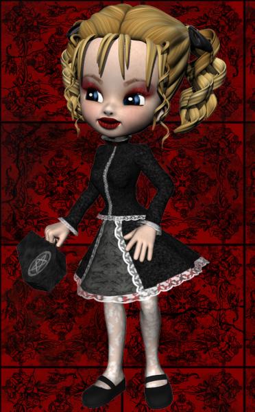 Gothic Dollie Outfit Texture for Cookie