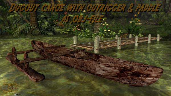 Dugout canoe as .obj-file