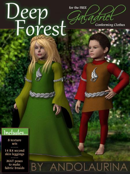 Deep Forest Textures for the Free Galadriel Outfit