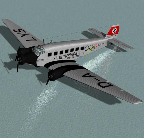 JU52 D-ALYS 1936 OLYMPICS BERLIN texture