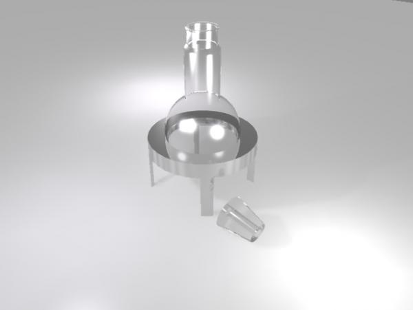 Labware Models - Condensing Flask, Stand, Adaptor