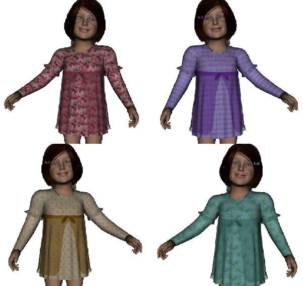 Textures for K4 free Fillipia Dress