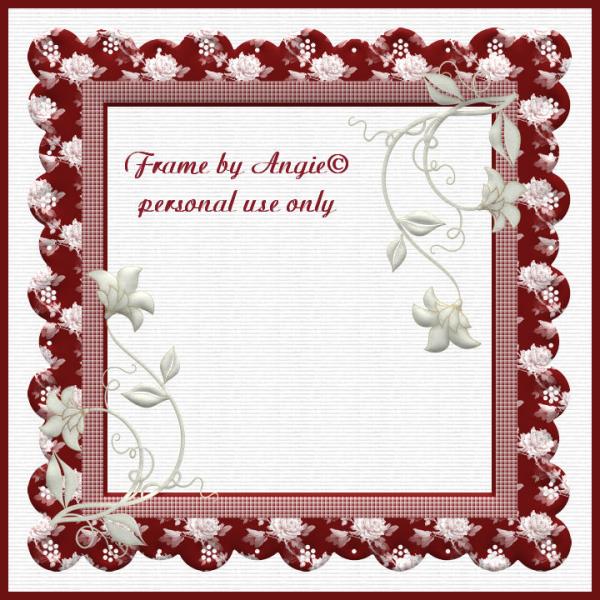 red christmas frame