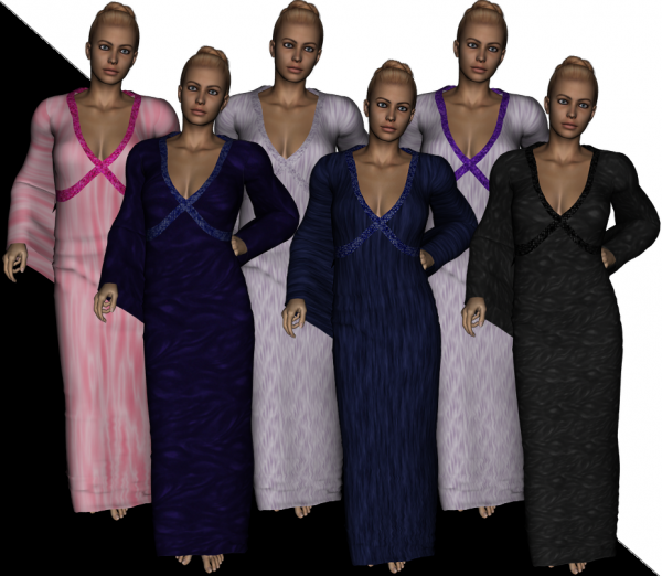 Velvet and Satin for Butterfly Dress V4