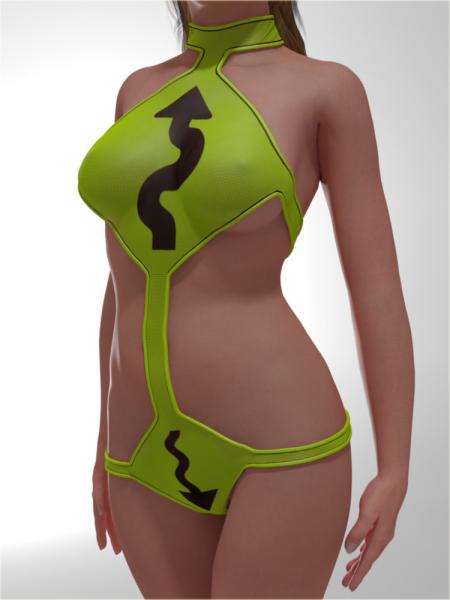 Peligro Swimsuit V4