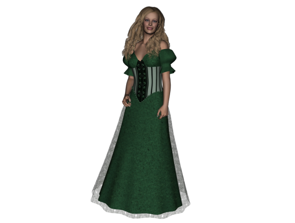 Dress Up Chest Green Lace