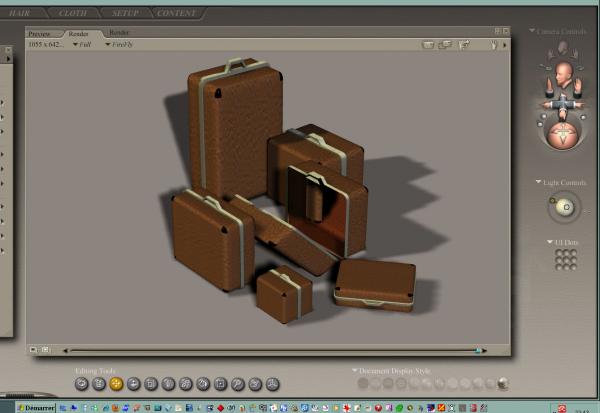 Batch of morphing Luggages 4 Daz &amp; Poser
