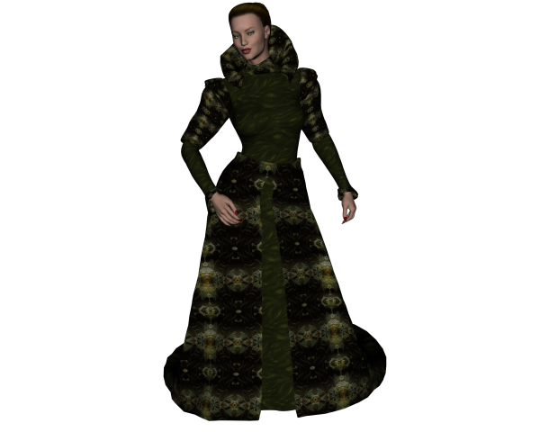 Queens Court-V3MFD-Green Velvet Brocade