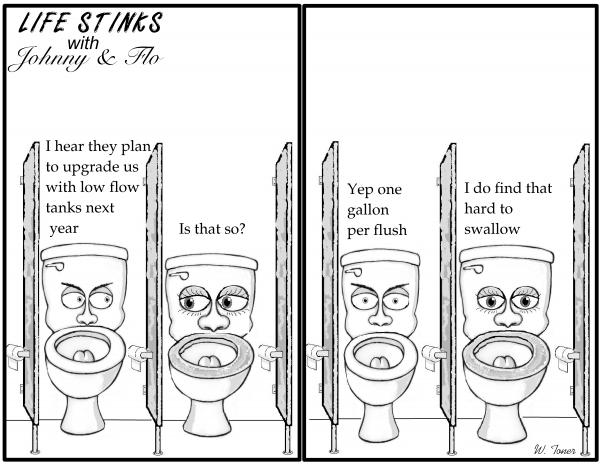 Life Stinks with Johnny &amp; Flo Cartoon