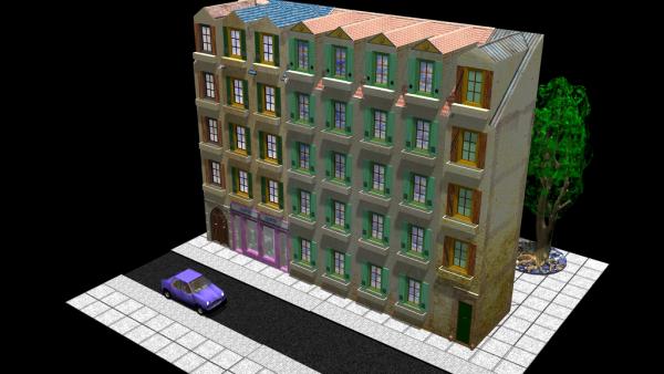 Main street crossing Bundle n1 flat building