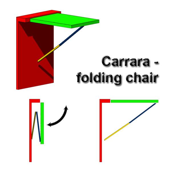 Carrara folding chair