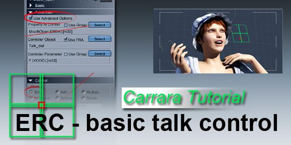 Carrara ERC plugin tutorial - basic talk control