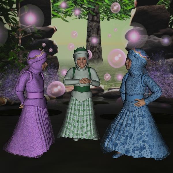 K4 Princess Dress-3 Texture Sets