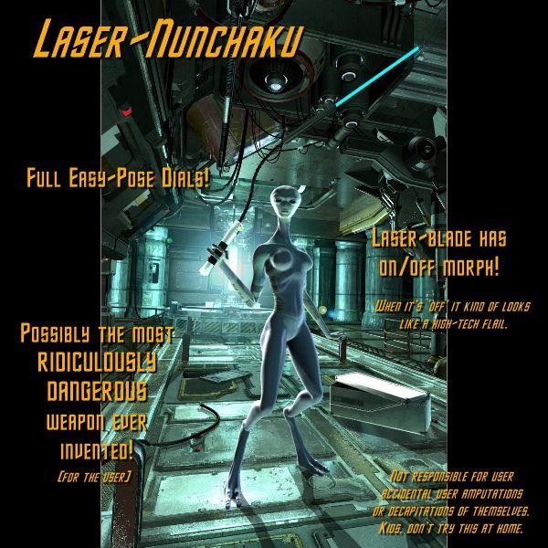 Laser-Nunchaku for Poser