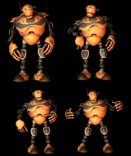 FAT BOB THE ROBOT - STAND POSES