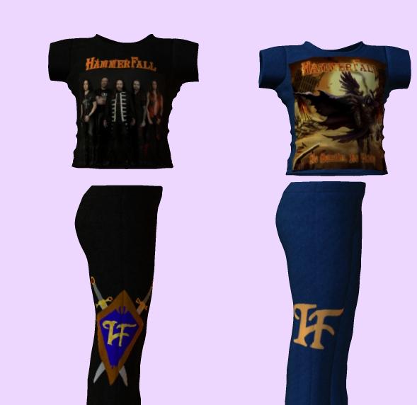 Hammerfall edition of k4 sickle tee and jazz pants