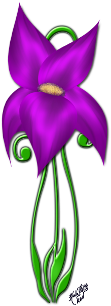 Purple Lily Graphic