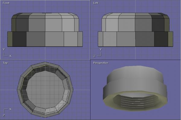 pipe end cap for pipe 2inW threaded