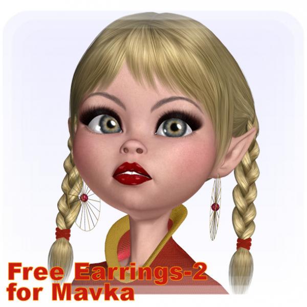 Free Earrings 2 for Mavka