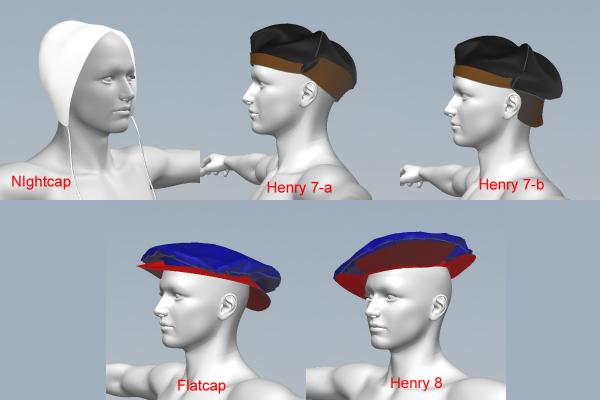 Mens&#039; Renaissance Caps