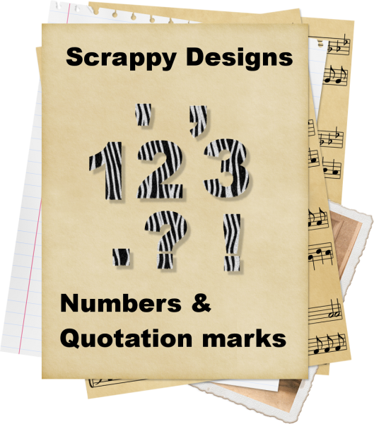 Zebra Numbers &amp; Quotation Marks