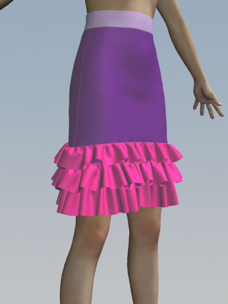 V4 Ruffled Skirt