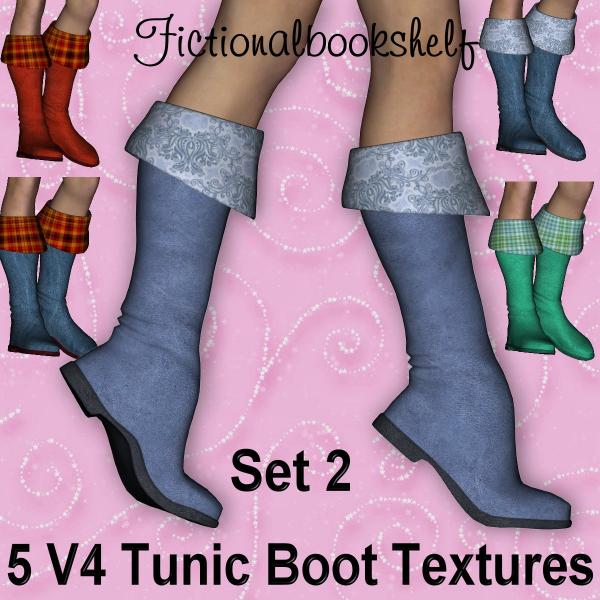 Boot Textures For V4 Tunic Boots Set 2