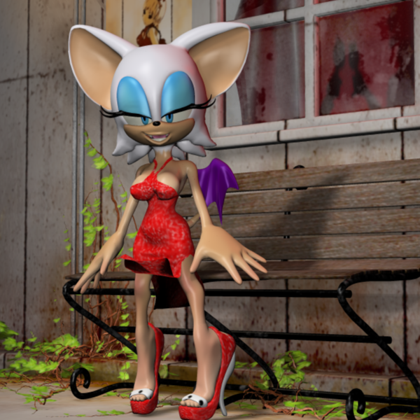 Rouge Night Dress - Poser Version