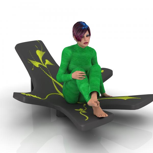 Fantasy chair and pose for Victoria 4