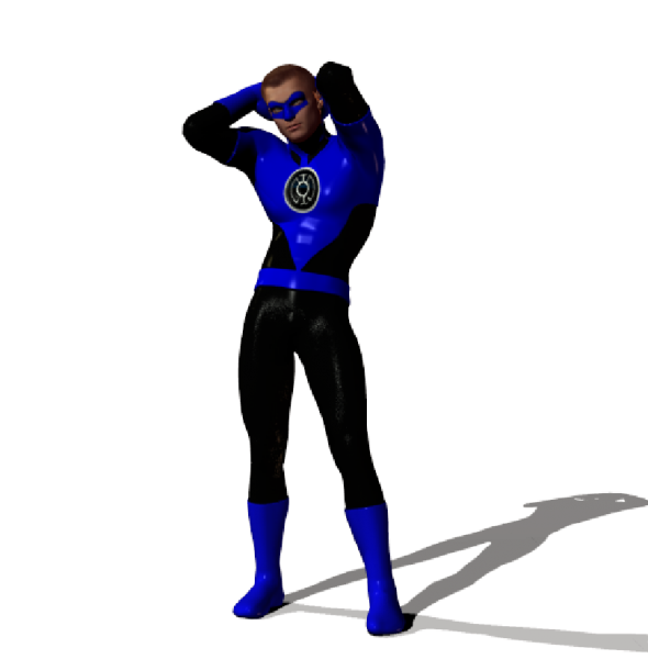 M4 Mach 1p6 Bodysuit Blue Lantern