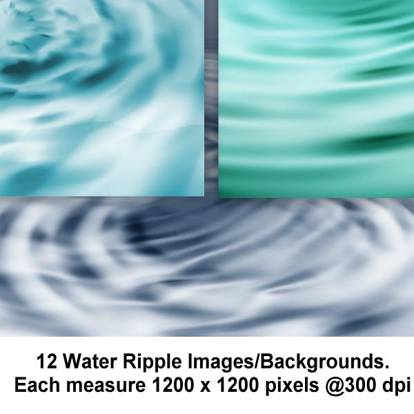 12 Water Ripple Images In Color And Grayscale