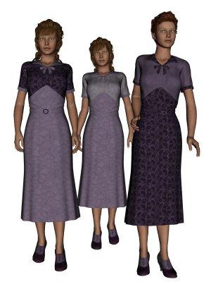 Lady Grey Collection Part2 for 1930 Everyday Dress