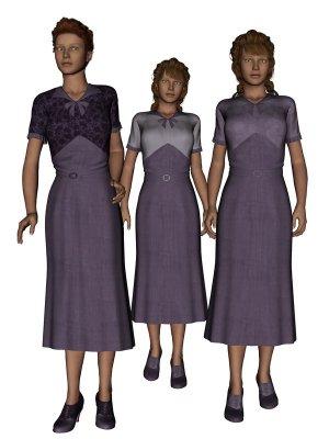 Lady Grey Collection Part1 for 1930 Everyday Dress